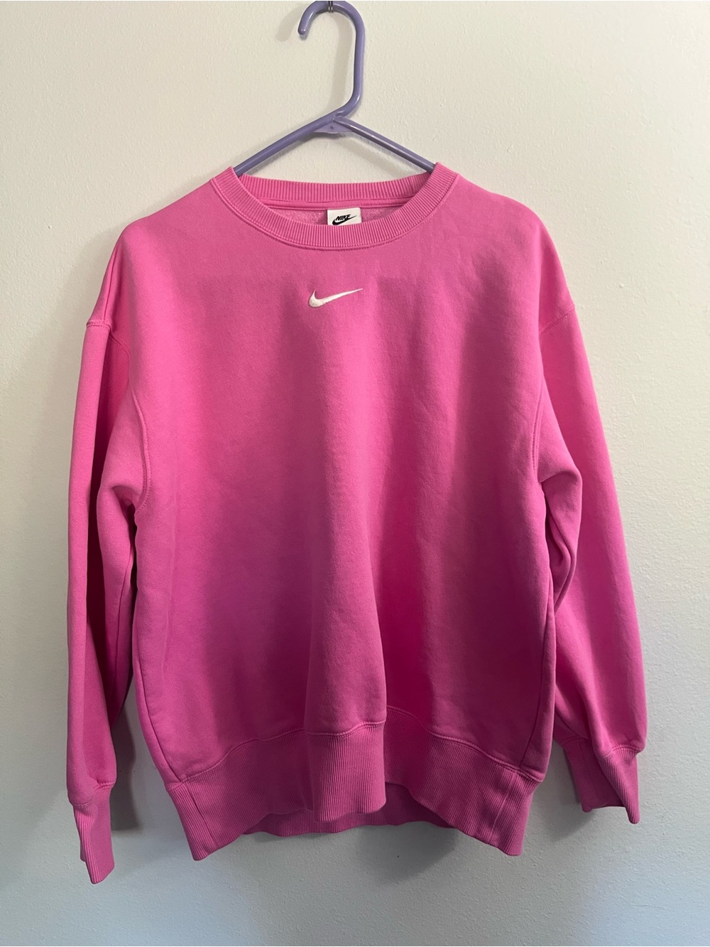Nike Women's phoenix  Crewneck Sweatshirt with White Swoosh